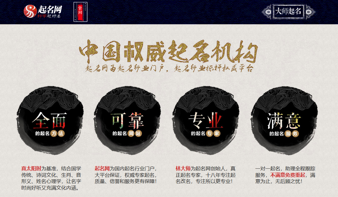 中國起名大師林子翔報價